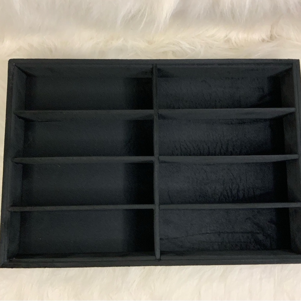 Black Wooden Organizer Tray (Sunglasses,etc) NWOT